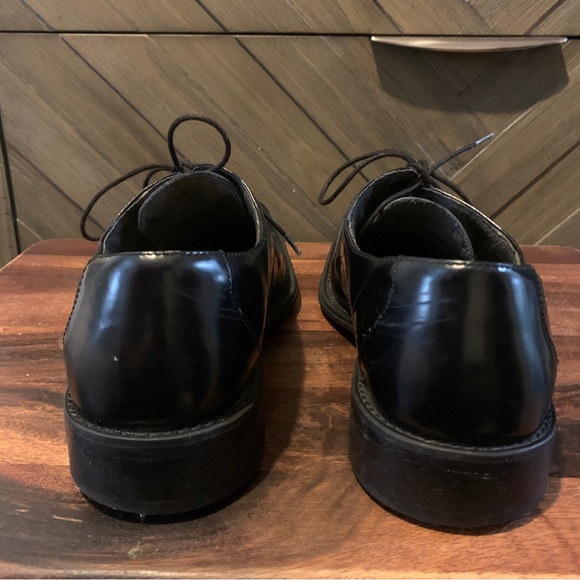 Kenneth Cole New York Mens Black Leather Dress Shoes Size 8.5 - Picture 9 of 10